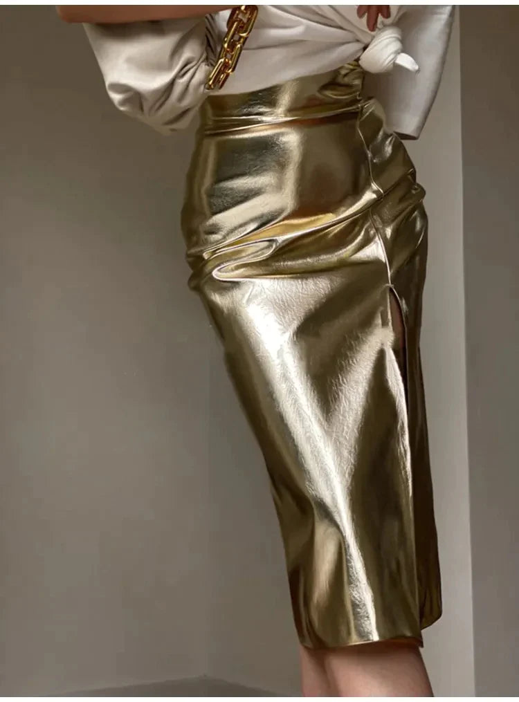 IRIE PU LEATHER SKIRT