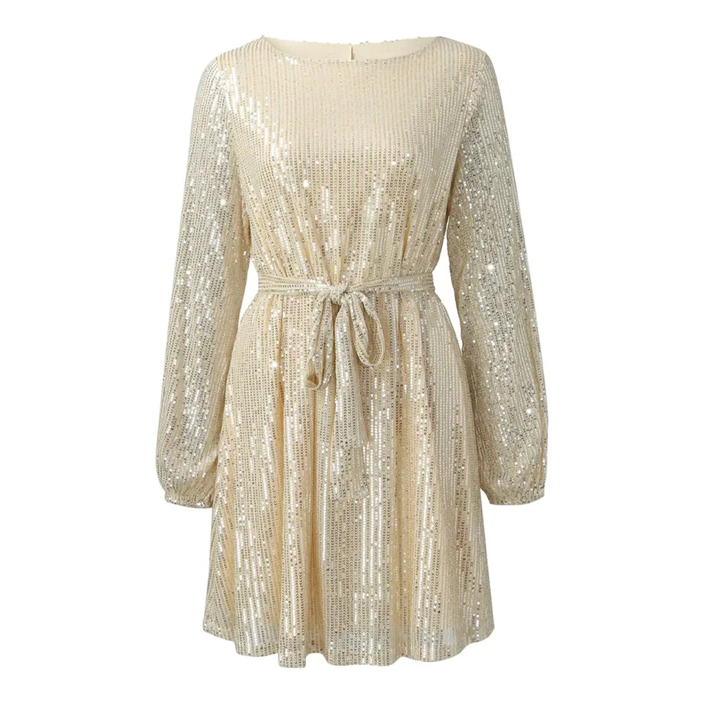 SONNET SEQUINED EVENING DRESS