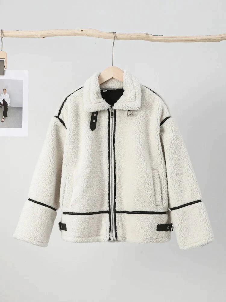 DANIELLE LAMB WOOL COAT