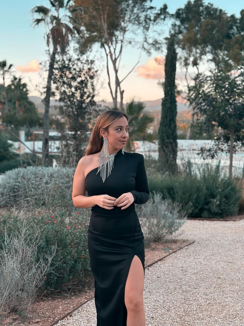 ONE SHOULDER MAXI DRESS