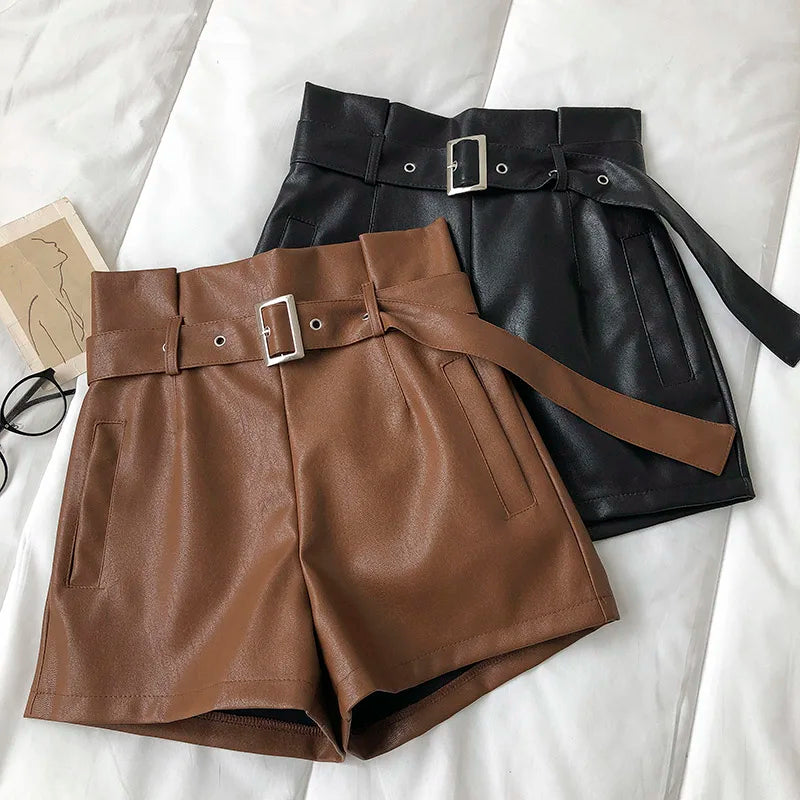 LEATHER SHORTS
