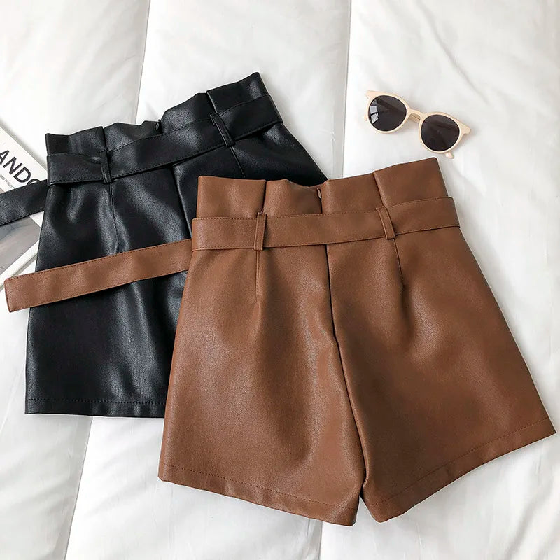 LEATHER SHORTS