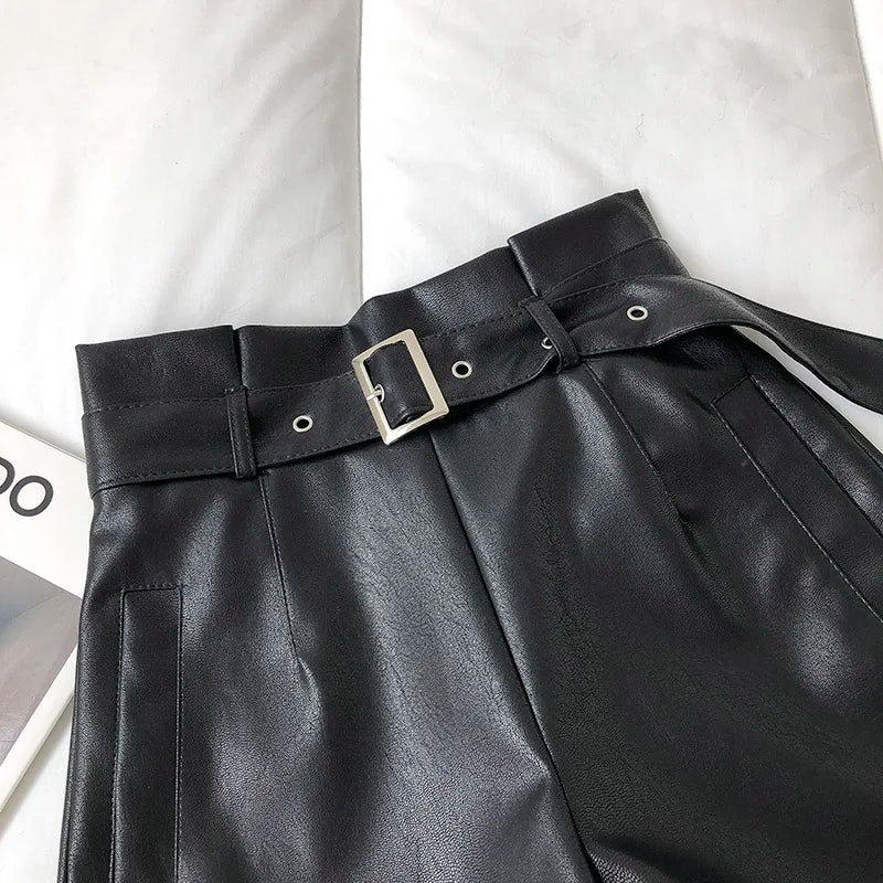 LEATHER SHORTS