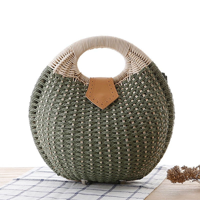 SHELL ROUND WICKER