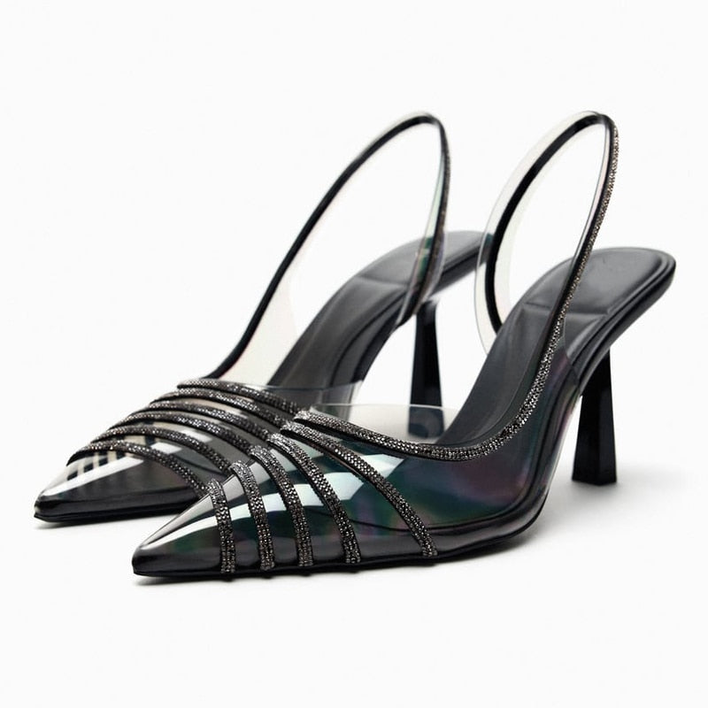 SLINGBACK RHINESTONE