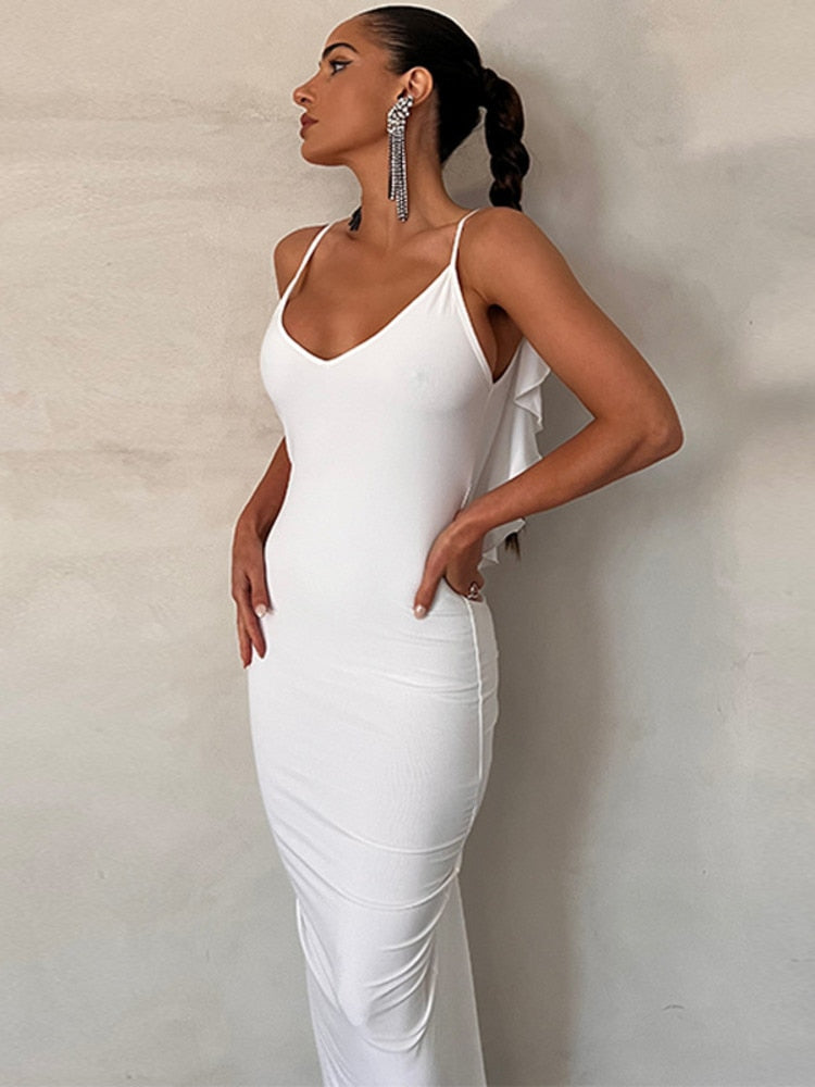 WHITE LONG DRESS