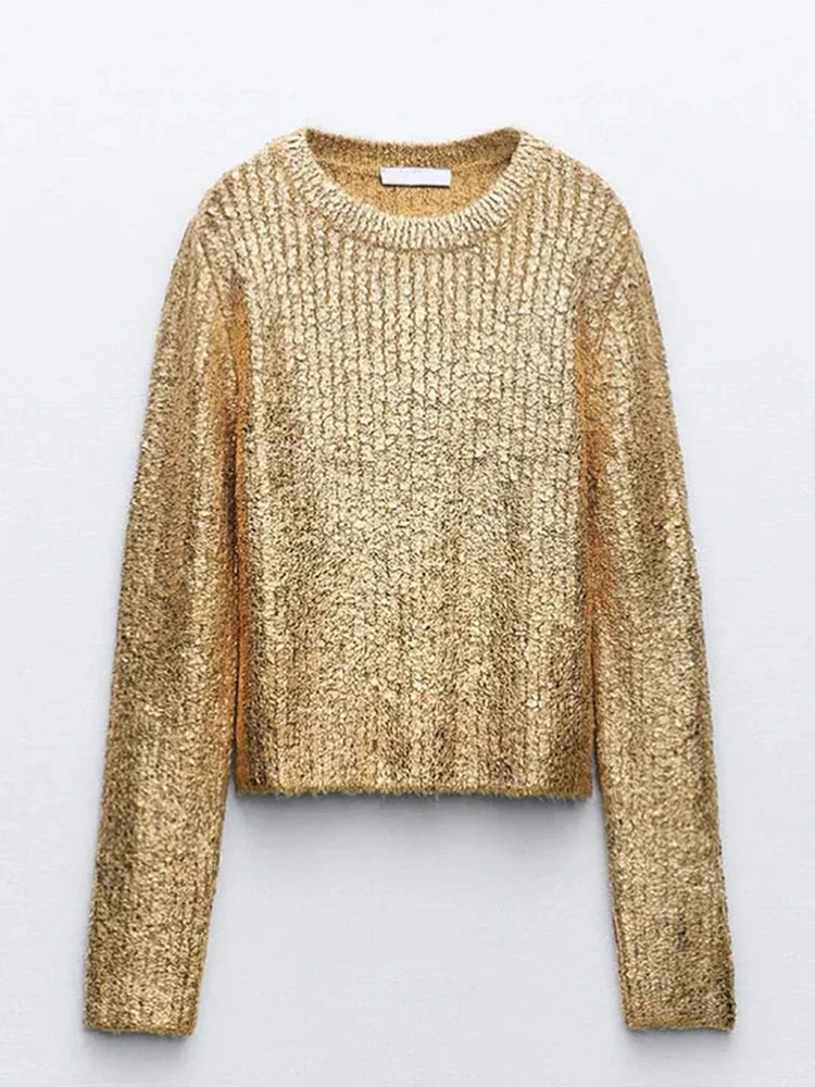 EVA GOLD SWEATER