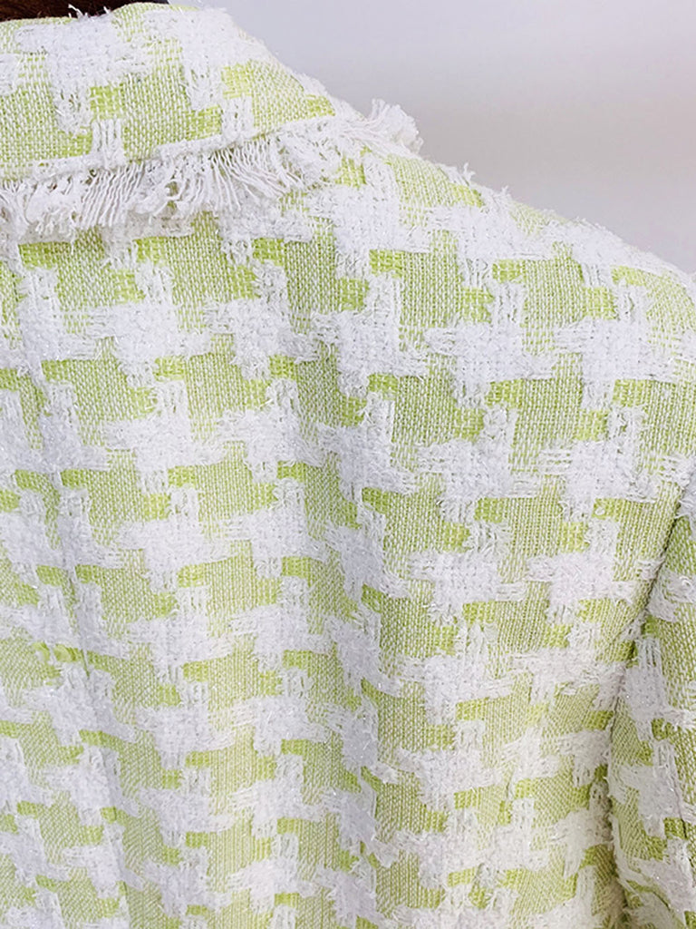 TWEED BLAZER LIME