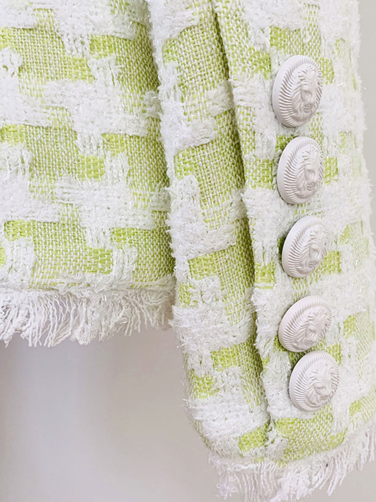 TWEED BLAZER LIME
