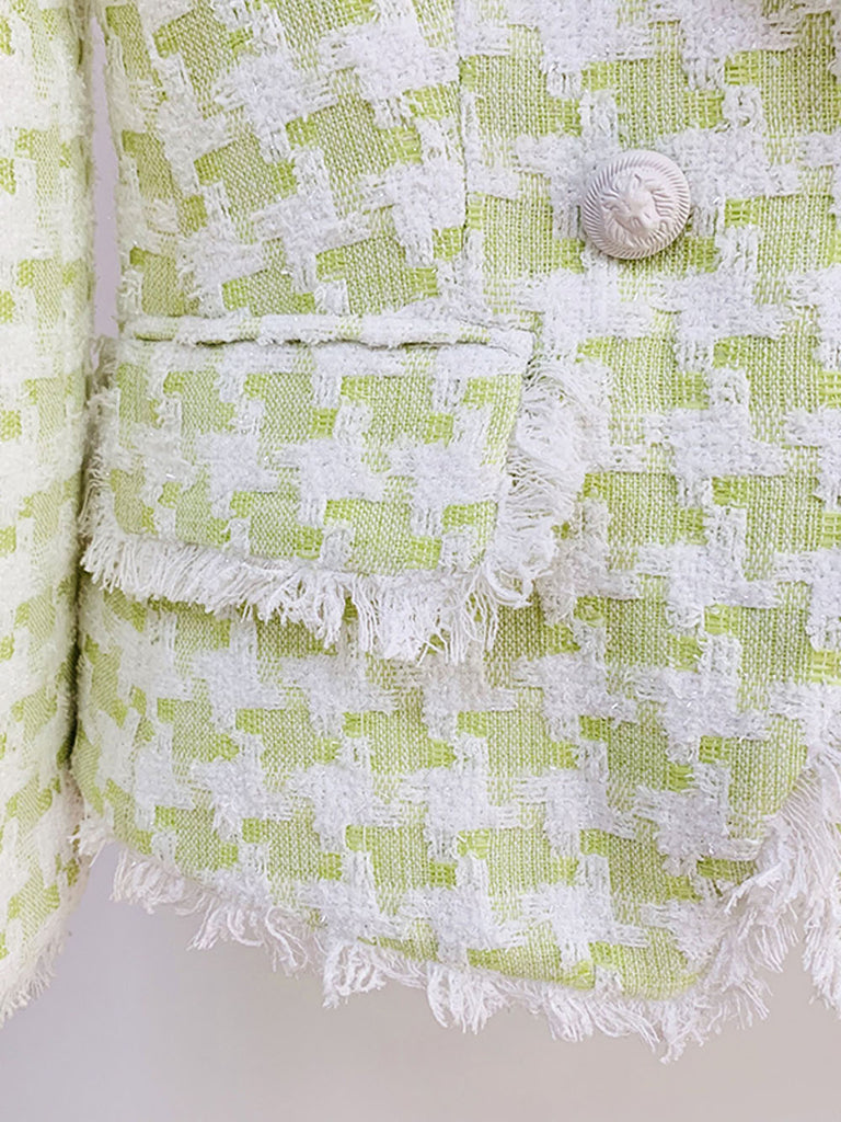 TWEED BLAZER LIME