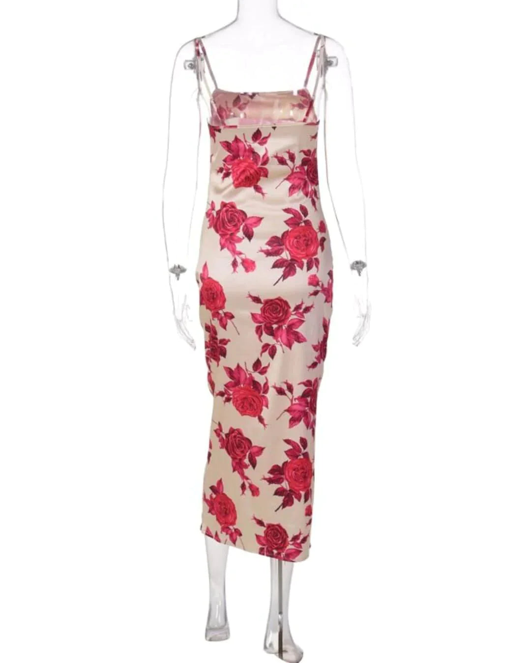 FLORAL PRINTED MIDI DRESS