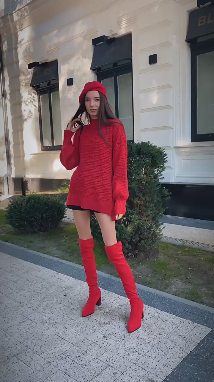 MOCK NECK CASUAL PULLOVER